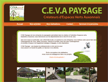 Tablet Screenshot of ceva-paysage.fr